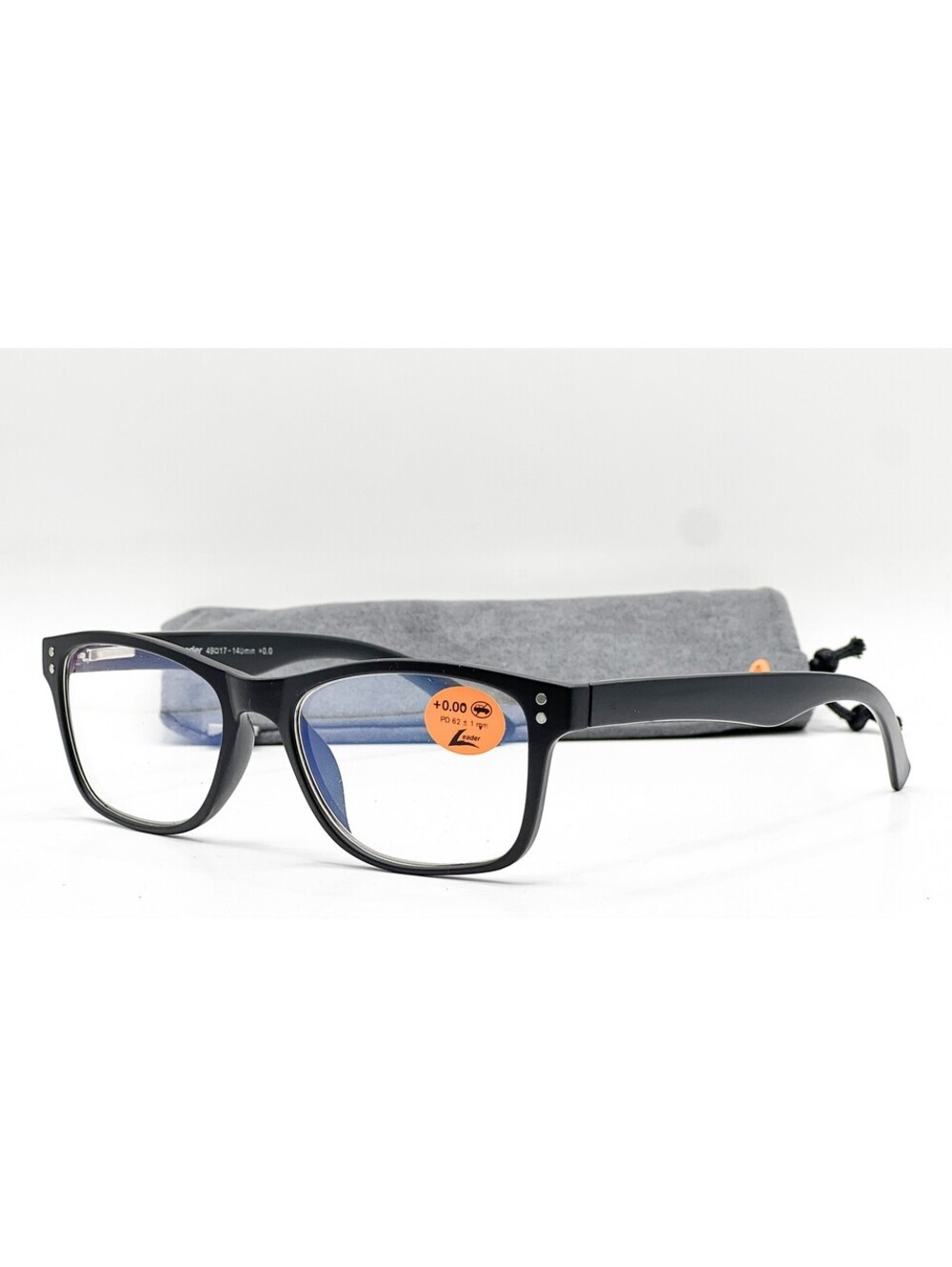 Leader 225223000 Black Safety Authentic Eyeglasses 49-17-140
